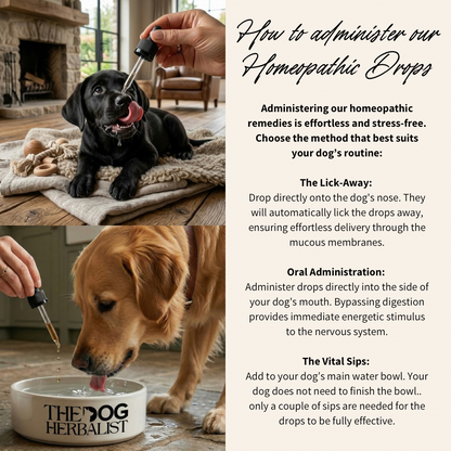 How to use homeopathic drops for dogs – add to water bowl, nose or mouth – The Dog Herbalist UK
