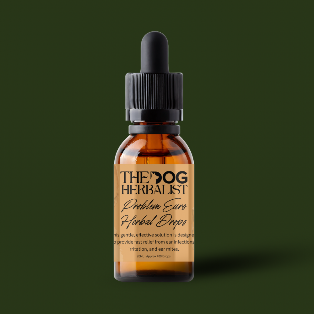 Problem Ears Homeopathic Drops – natural homeopathic drops for dog ear problems – holistic dog health UK