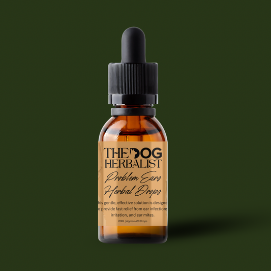 Problem Ears Homeopathic Drops – natural homeopathic drops for dog ear problems – holistic dog health UK